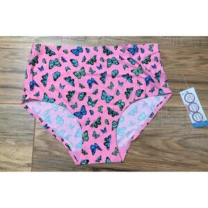 NWT Cheek BOSS Pink Butterfly  Boyshorts  Size Large